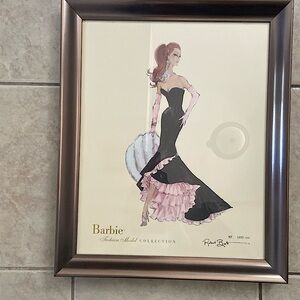 Limited addition Barbie fashion graphic framed artwork